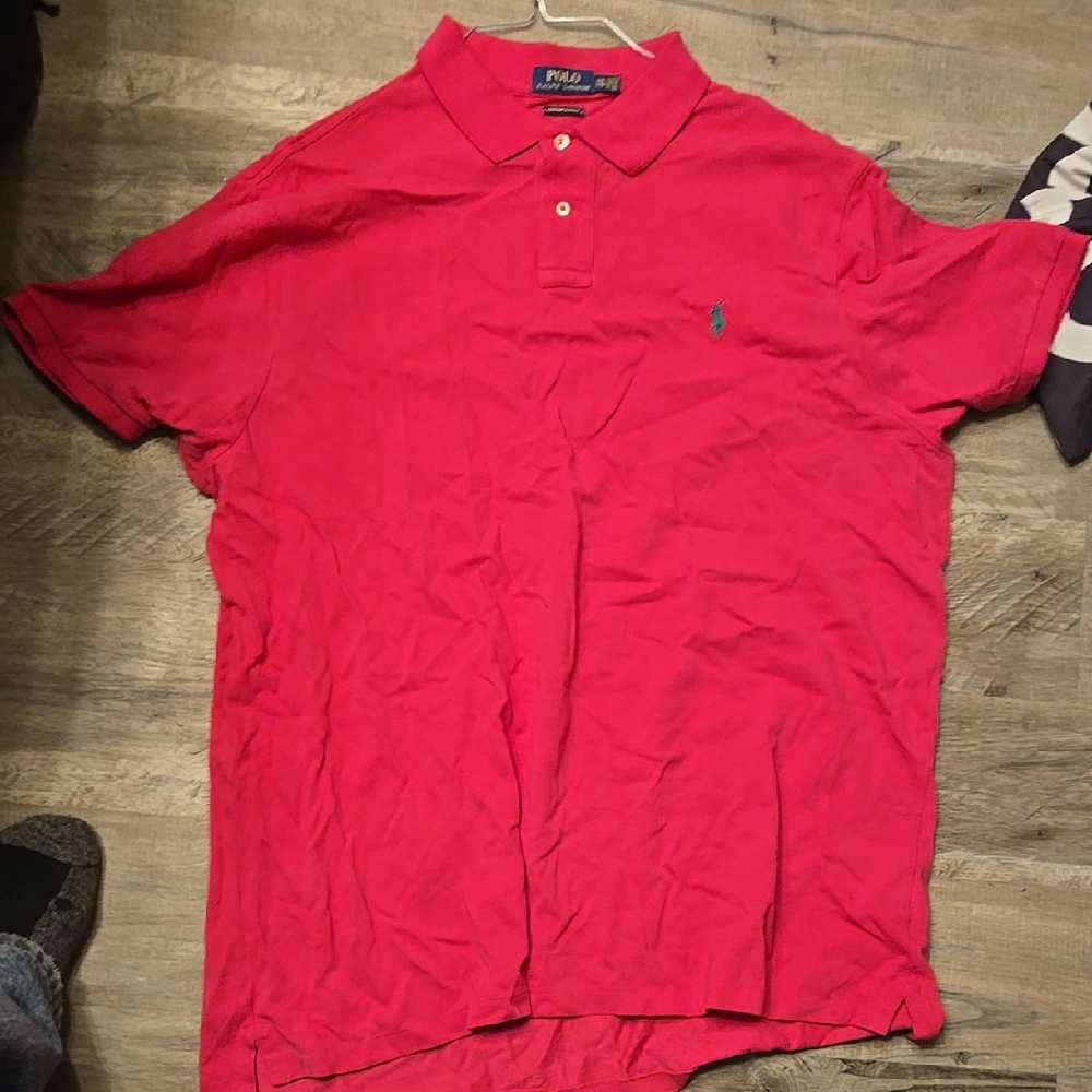 Polo by Ralph Lauren Men's Red Polo Shirt